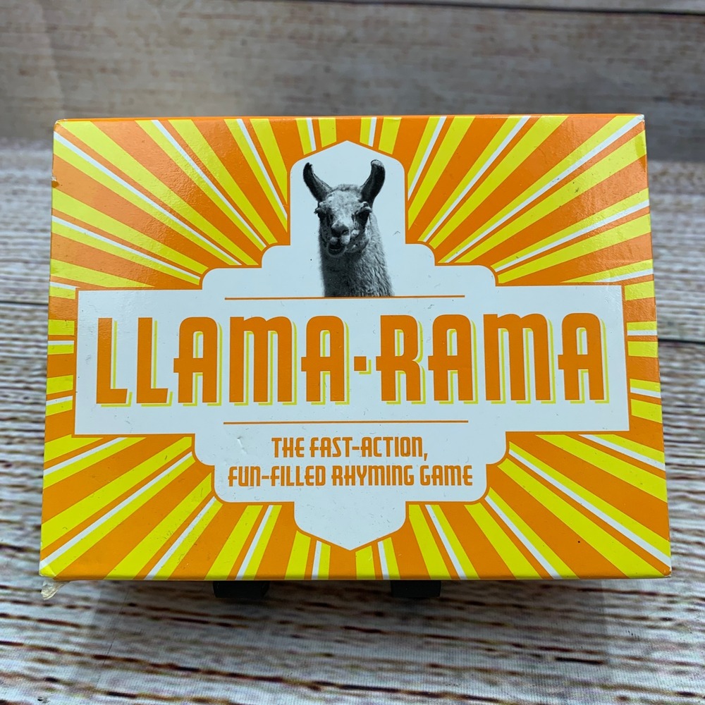 LLAMA RAMA The Fast Action Fun Filled Rhyming‎ Game Card Game Ages 8+